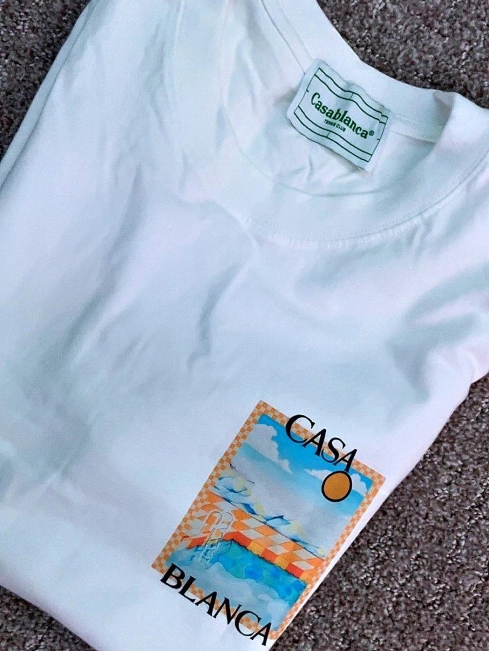 Calabash CASA BLANCA Graphic Tee in White Like New